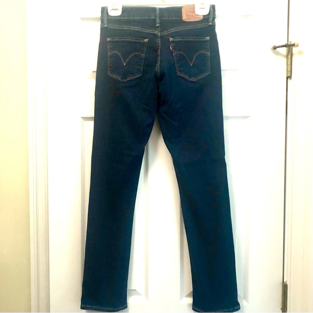 Levi’s Classic Mid Rise Skinny Jeans in Dark Blue Women’s 6 - Picture 4 of 7